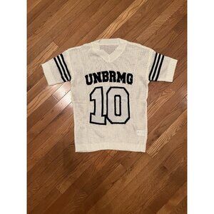 Andreilee UNBRMG 10 Knit Mesh Football Jersey Sweater XS White Black